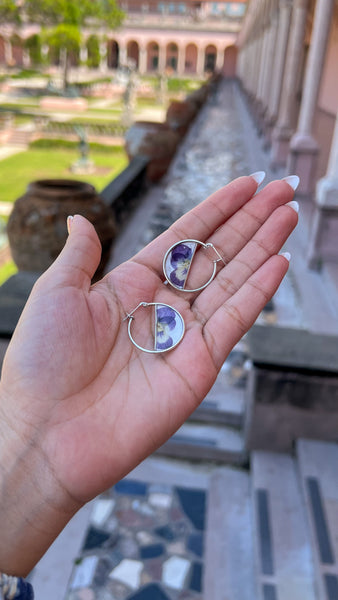 Pansy Half Baby Hoops