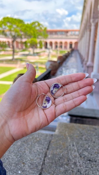 Pansy Half Baby Hoops