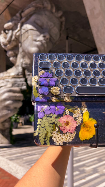 (Bluetooth!)Purple Paradise Keyboard and Wrist Rest Set (Ready For Assembly!)