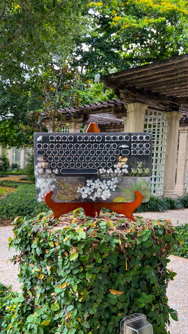 Fairy and Real Flower Typewriter Style Keyboard and wrist rest set (Ready for Assembly)