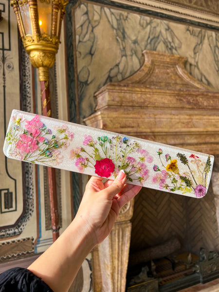 Pink Flower Keyboard with Butterfly esc and Wrist Rest Set(Ready to Ship!) :