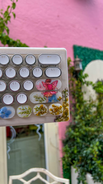 (Bluetooth!) Fairy Keyboard and Wrist Rest Set (Ready to Ship!) :