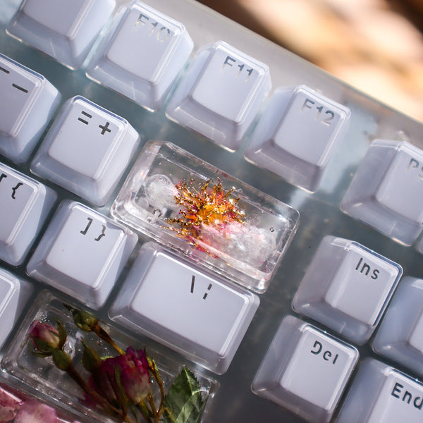 Pink Rose Keyboard with Butterfly esc (Ready to Ship!) :