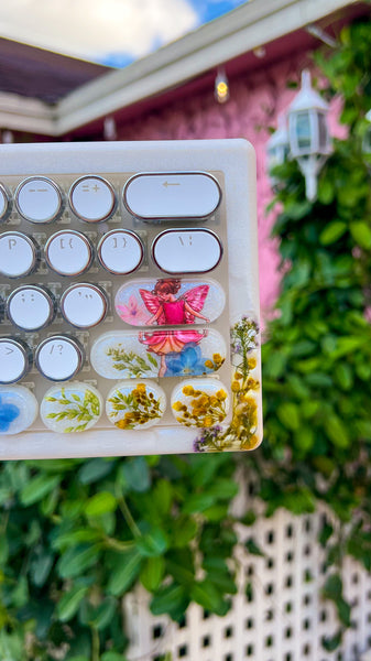 (Bluetooth!) Fairy Keyboard and Wrist Rest Set (Ready to Ship!) :