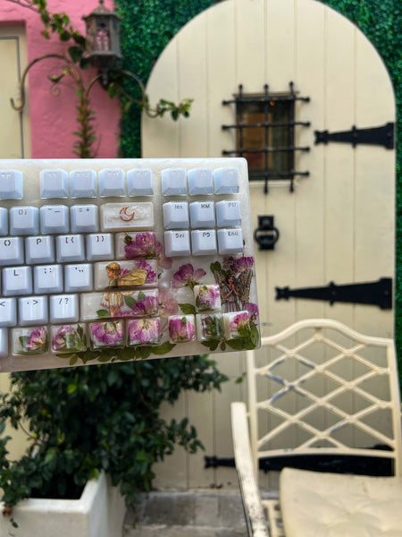 Pink Fairy Garden Keyboard