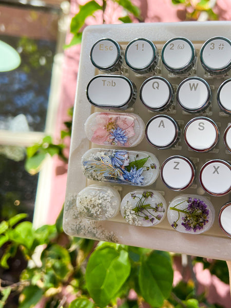 (Bluetooth!) Fairy Keyboard and Wrist Rest Set (Ready to Ship!) :