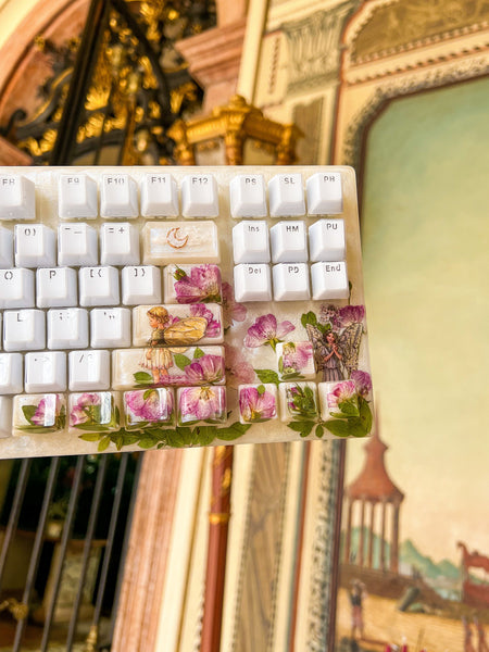 Pink Fairy Garden Keyboard