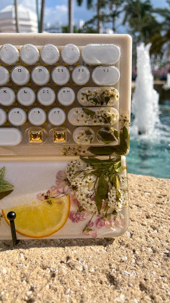 (Bluetooth!) Pink Lemonade Keyboard and Wrist Rest Set (Ready to Ship!) :