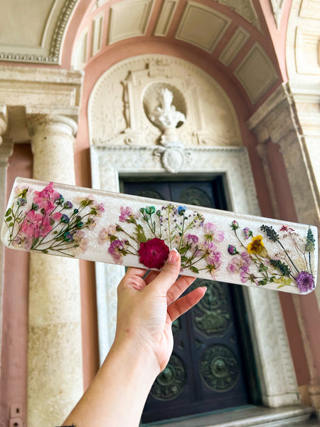 Pink Flower Keyboard with Butterfly esc and Wrist Rest Set(Ready to Ship!) :